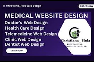 build medical website healthcare dental website clinic doctor hospital website