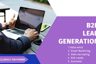 b2b lead generation, prospect list, linked in, and email list building