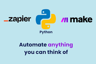 create complex workflows, automation, or apis in zapier, make, or python