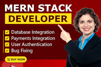 develop full stack web application as mern stack developer