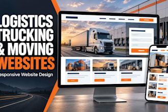 design logistics, trucking and moving company website