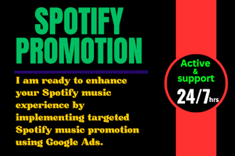 run an ads campaign to promote your spotify music
