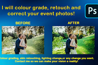 do wedding and event photo editing and retouching