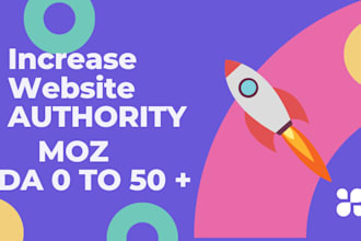 increase moz da domain authority 30 plus with SEO backlink