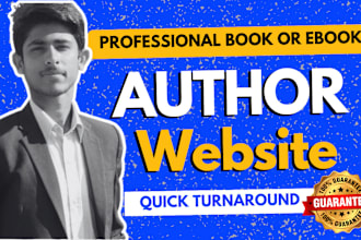 build professional book or ebook author website