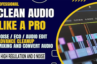 edit voice remove background noise from audio and video