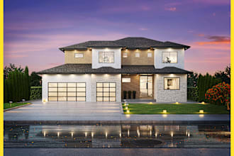 design and render your house exterior and renovation