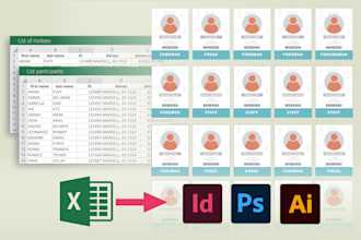 create variable data from excel with texts, images, qr code
