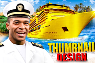 design amazing CTR boost catchy youtube thumbnail