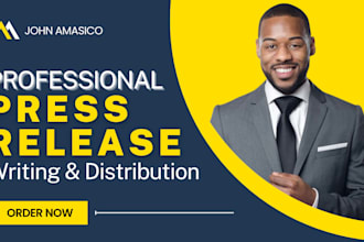 do press release, write press release, submit press release and pr distribution