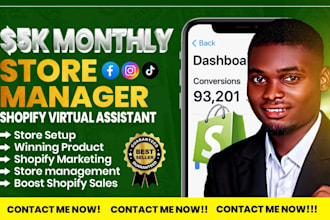 boost sales,shopify manager shopify store manager and shopify virtual assistant
