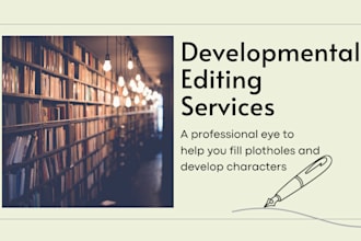 provide developmental editing for your novel