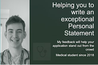 give you feedback on your personal statement for med school