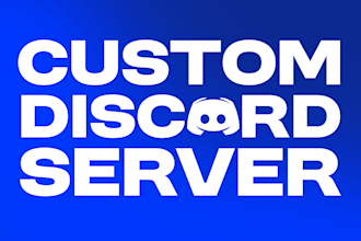 make a fully customized discord server