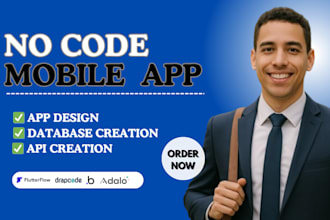 build adalo bubbleio design draftbit flutterflow drapcode app development