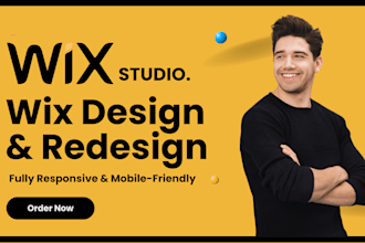 design wix website, redesign wix website, design wix studio, figma to wix studio