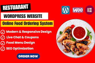 create a restaurant website with wordpress, online food order system