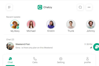 develop a real time chat app like whatsapp with voice call and video calling