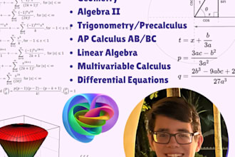 tutor you in high school math through ap calculus bc