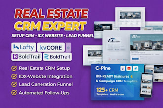 real estate crm expert gohighlevel hubspot zoho follow up boss lofty automation