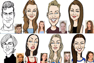 draw caricatures from photos