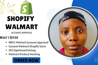 create shopify store for walmart account approval