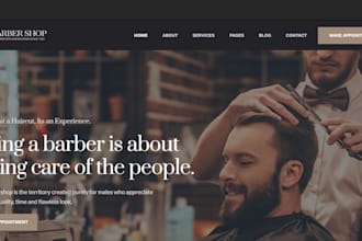design stunning barbershop shopify store hair salon beard oil  shopify website