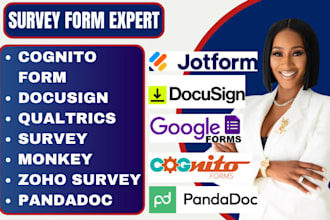 setup pointerpro cognito form pandadoc docusign typeform jotform google form