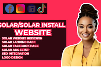 design solar website solar landing page solar panel website solar facebook ads