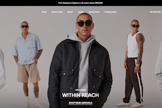design clothing website, streetwear website, shopify clothing store, y2k website