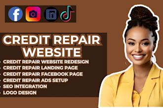 design credit repair website finance website accounting website loan website
