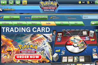 design trading card website pokémon website game card store trading card website