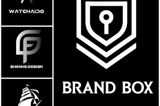 black and white logo design
