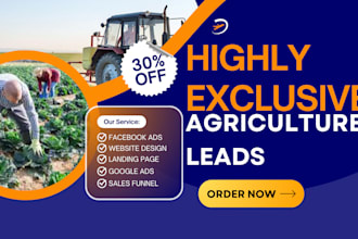 generate agricultural leads lawn care landscaping landing page via facebook ads