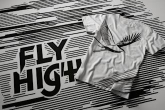 make a linocut style t shirt design for you