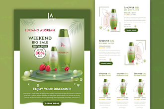 design responsive email template mailchimp newsletter within 10hr