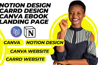 design carrd website notion portfolio onenote planner editable canva ebook