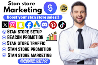 promote and advertise stan store, beacon ai to boost sales and traffic