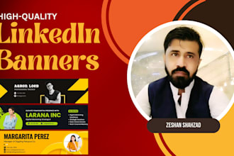 create professional linkedin banner design for followers, profile optimization