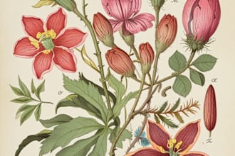 draw your flowers fruits vegetable and botanical plants