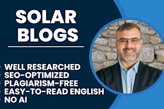 write solar blog posts and articles