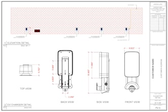 provide residential and commercial ev charger permit design