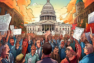 create political and editorial cartoons