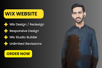 design, develop or redesign wix website,  wix developer