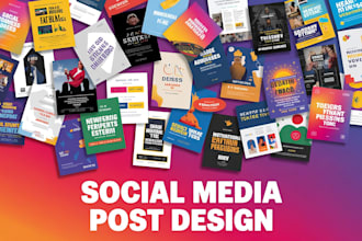 design unique flyers or eye catching social media posts