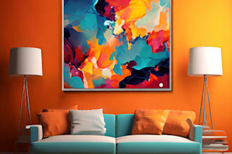 create digital abstract art for your wall