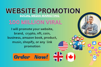 promote your website business amazon product book crypto coin any link