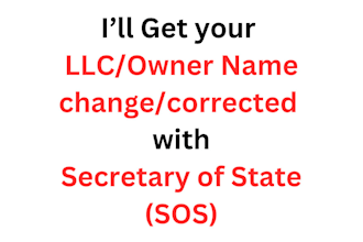 correct change llc and owner names with secretary of state
