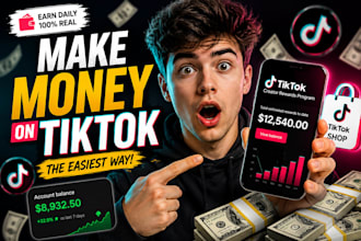 create UK, USA, france tiktok accounts with creator reward program
