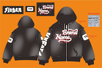 design clothing tshirt or hoodie streetwear merchandise your brand